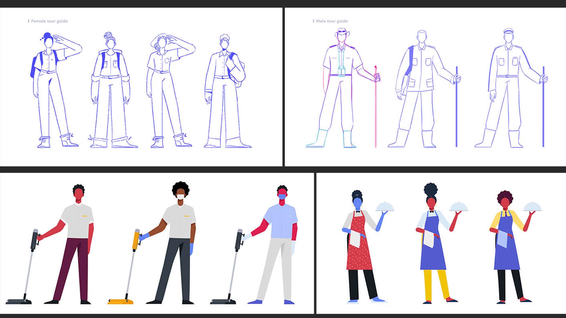 Character animation design and development