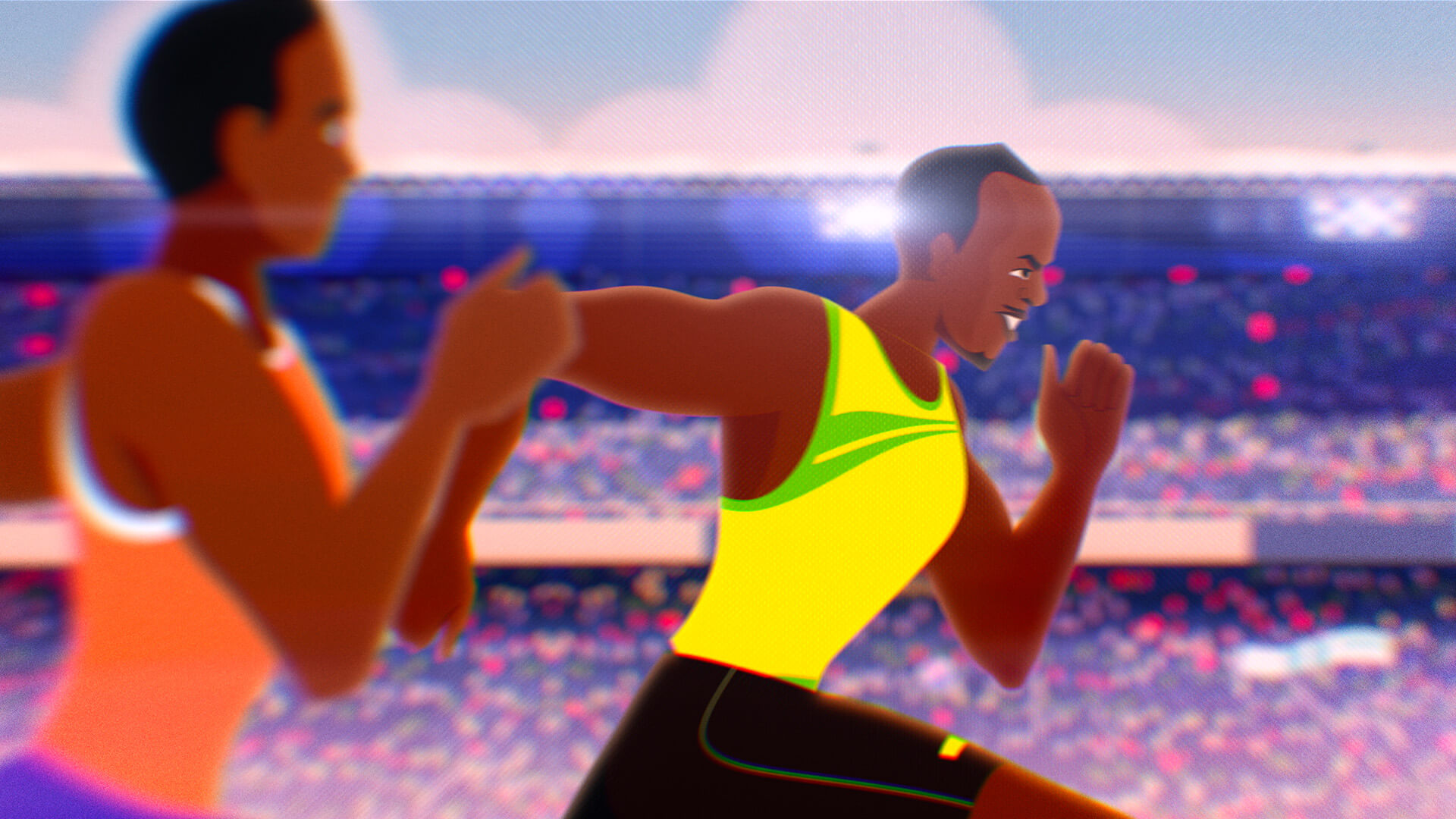 Usain Bolt running animation