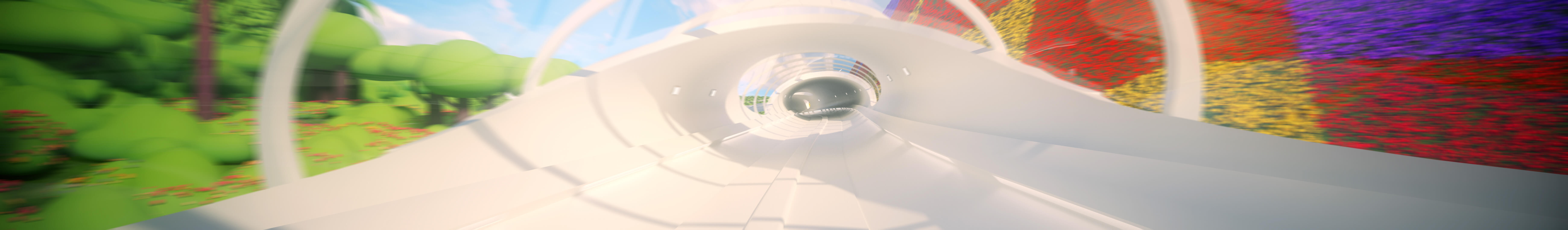 3D animation tunnel