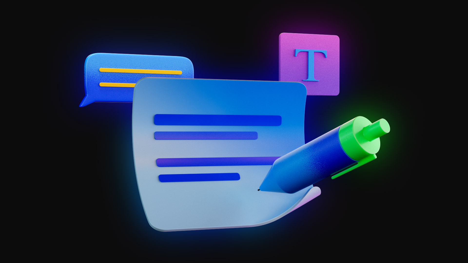 Scripting 3D icon