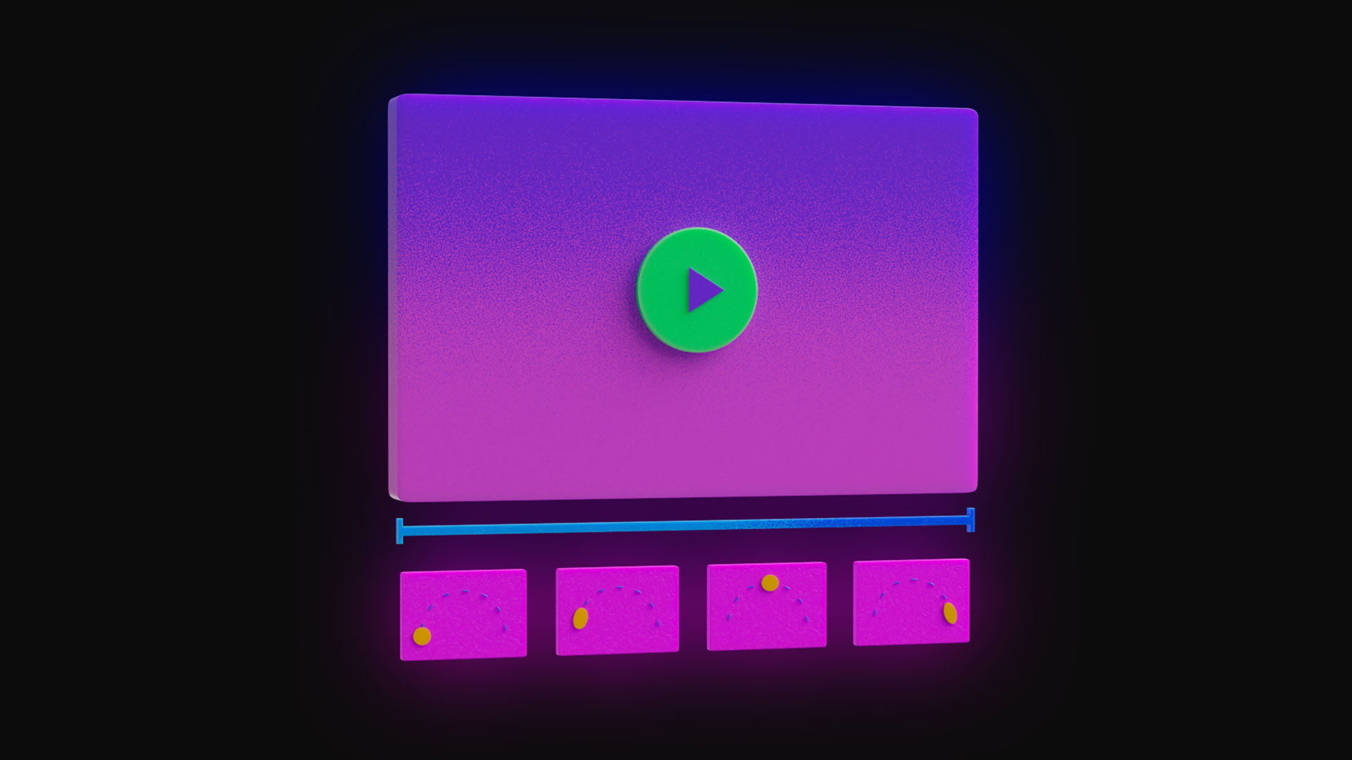 Animatic production 3D icon